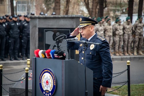 Şehit Emniyet Müdürümüz Ali Gaffar OKKAN ve Şehit Polis Memurlarımız Mehmet KAMALI, Selahattin BAYSOY Anma Töreni